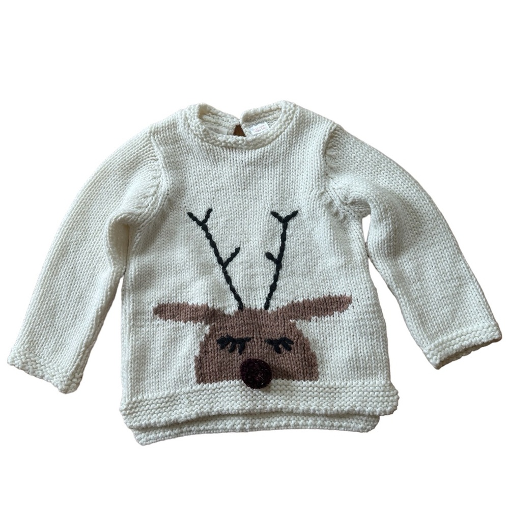 Zara Reindeer Sweater Size 3-4T 🦌